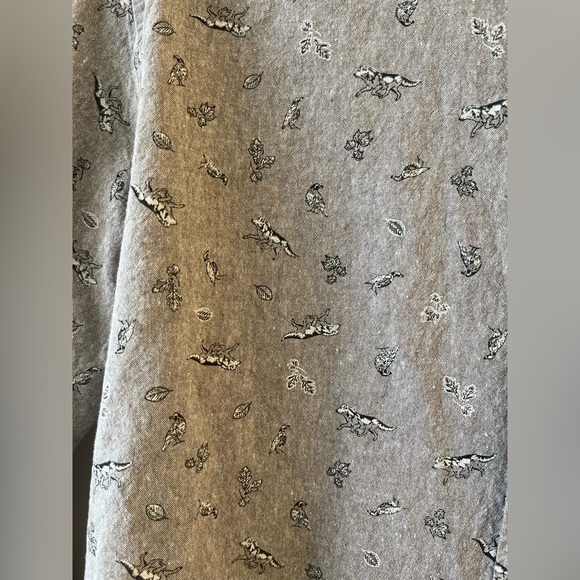 FRANK & OAK Animal Print button down cotton shirt - Picture 2 of 7